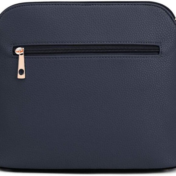 Lunar Lightweight Medium Dome Crossbody Bag Shoulder Bag with Tassel | Zipper Po - Picture 2 of 6